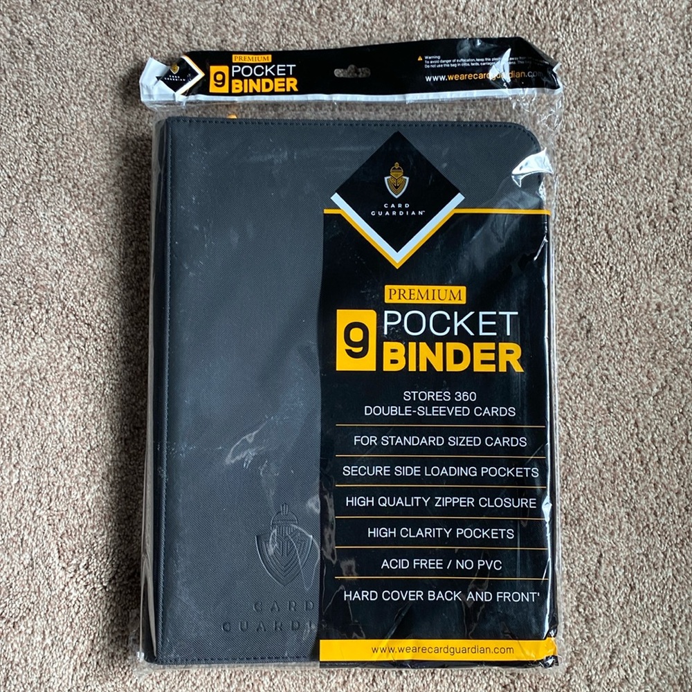 New Card Guardian Premium 9 Picket Binder.